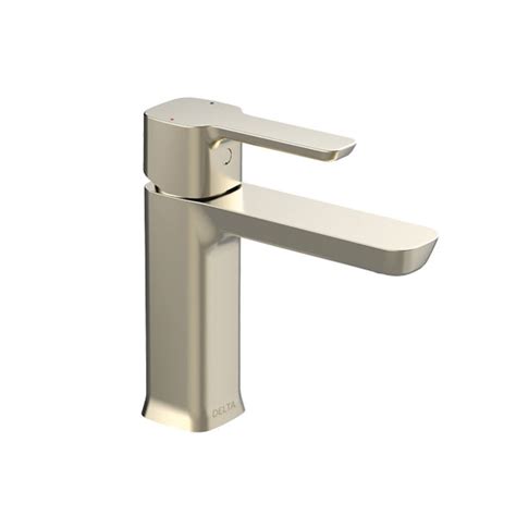Kami Single Handle Lavatory Faucet | Delta Bathroom Tap | 33925-PNLPU