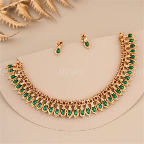 Traditional Nagapadam Inspired Palakka Necklace 406 – URVASI LADIES ...