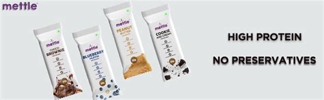 swasthum Mettle Blueberry Muffin Protein Bar (20g Protein) | 60 gm ...