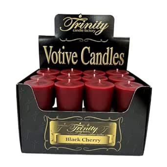 Trinity Candle Factory - Black Cherry - Votive Candle - 12 Pack ...