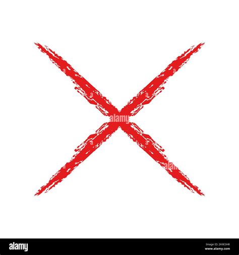 Blot and ban cross symbol. No symbol, do not sign, nay, interdictory ...