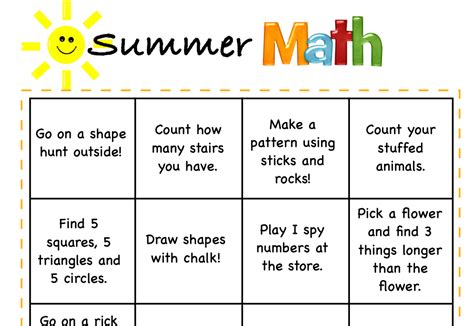 Image result for Summer Class Math
