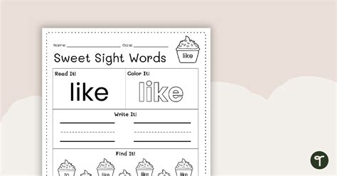Like Worksheet 的图像结果