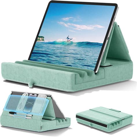 Amazon.com: KDD Tablet Pillow Holder, Foldable iPad Stand for Lap, Bed ...