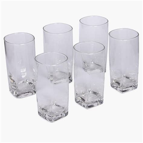 Buy OCEAN Plaza Set of 6 Glass Tumblers - 320ml from Ocean at just INR ...