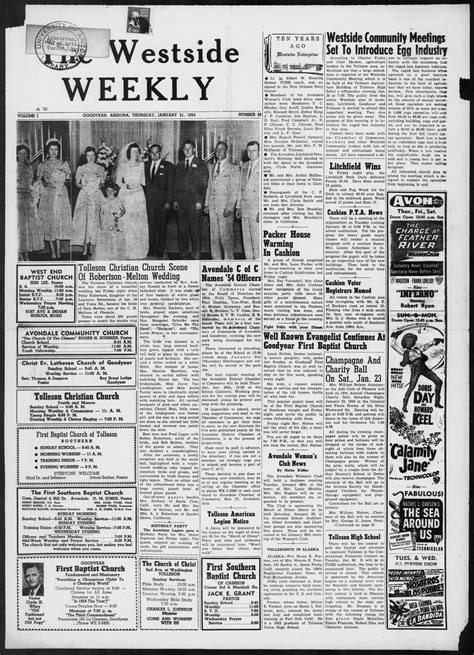 Westside Weekly, 1954-01-21 | Arizona Memory Project