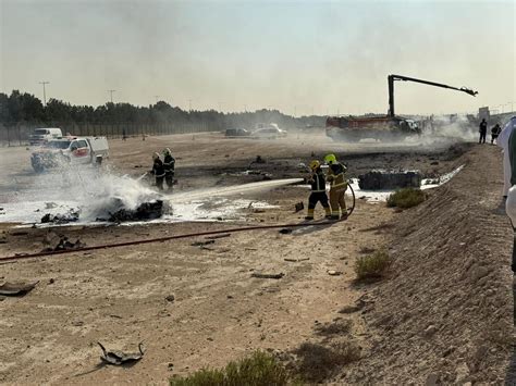 Dubai emergency teams spring to work at IAF Tejas crash site