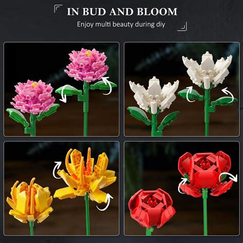 HOGOKIDS Flower Bouquet Set for Adults - 1461PCS India | Ubuy
