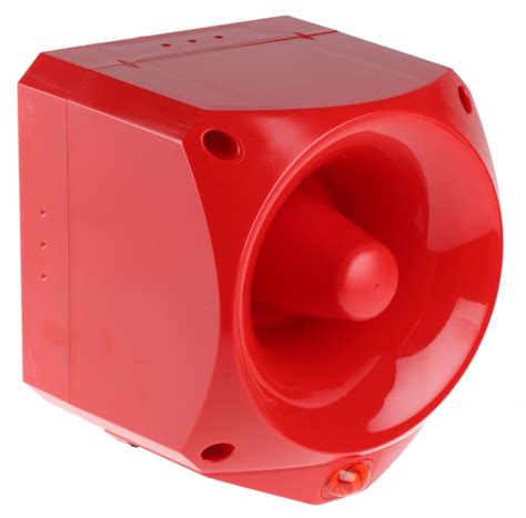END-6002 Klaxon | Klaxon Nexus Pulse Series Red Sounder Beacon, 17 → 60 ...