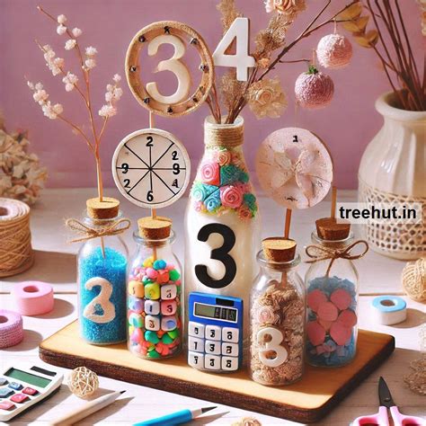 Math Bottle Decoration Ideas, Bottle Craft Ideas