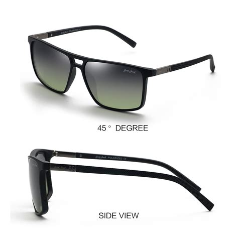 GREY JACK TR90 Oversized Polarized Large Size Rectangular Sunglasses 2 ...