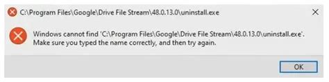 Image result for Googledrivefs.exe System Error