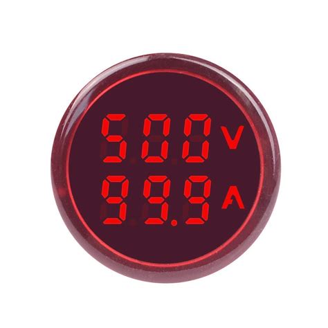 RASHRI ; One For All Volt+Amp Meter red 0051 Digital Plastic Voltmeter ...