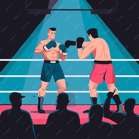 Boxing Match Cartoon 的图像结果