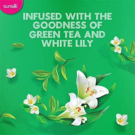 Sunsilk Freshness Hair Shampoo - Green Tea & White Lily, For Freshly F ...
