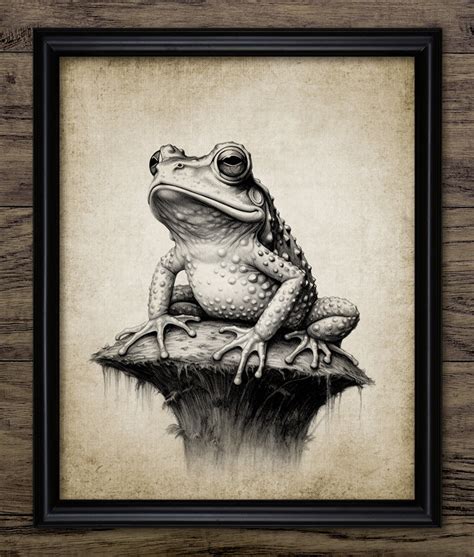 Whimsical Frog Wall Art, Printable Frog, Amphibian, Tree Frog, Cute ...
