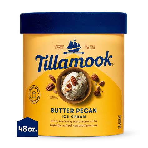 Tillamook Original Premium Butter Pecan Ice Cream, 48 fl oz - Walmart.com