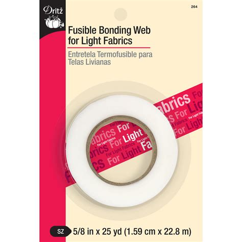5/8" Fusible Bonding Web for Light Fabrics, White, 25 yd — Prym ...