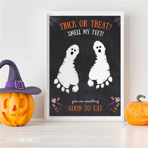 Trick or Treat Smell My Feet, Halloween Printable, Halloween Personalized Gift, Halloween ...