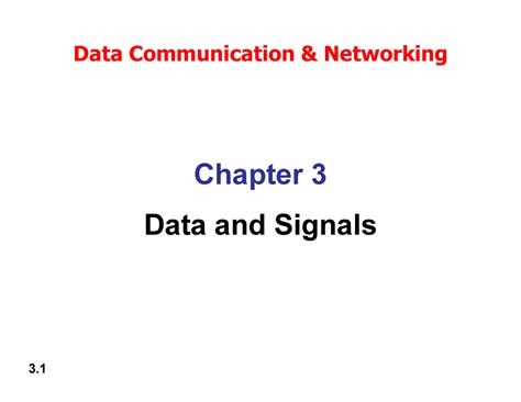 Data Communication 5 - Chapter 3 Data Communication & Networking Data ...