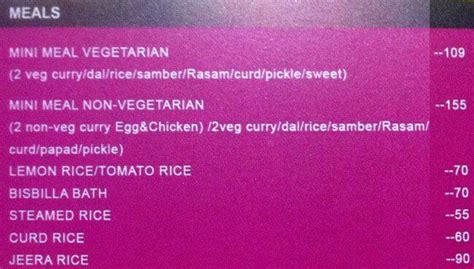 Menu at Symphony Beach View Events venue, Visakhapatnam