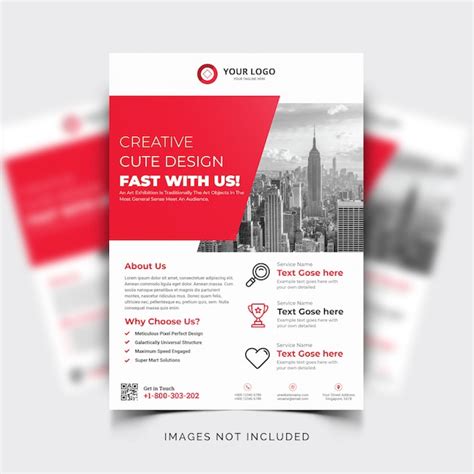Abstract business commercial flyer | Free Vector