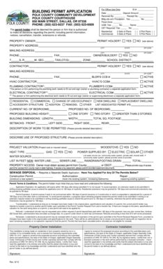 2021-2025 Form OR Building Permit Application - Polk County Fill Online ...
