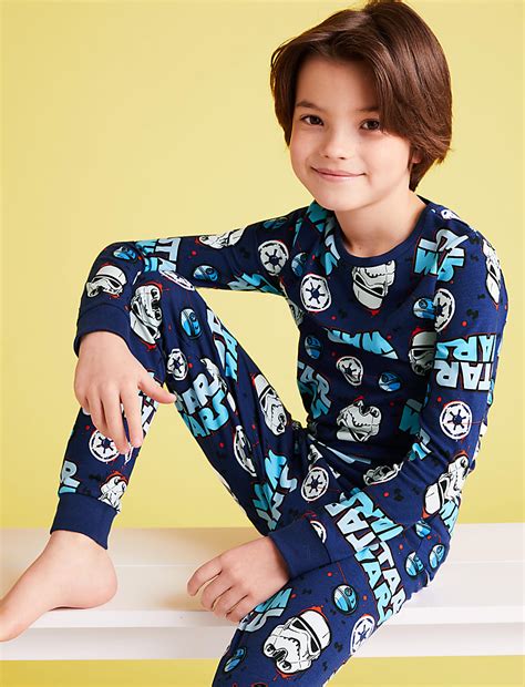 Buy Cotton Star Wars™ Pyjamas at Marks & Spencer