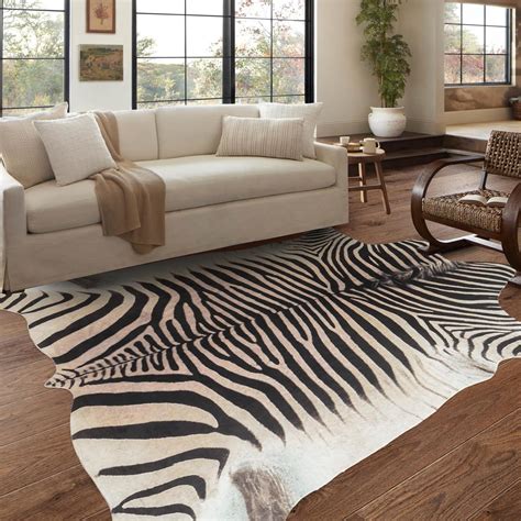 Amazon.com: Guyekobe Zebra Rug 5.2x6.2 ft Area Rugs Luxurious Zebra ...