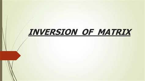 Image result for Matrix Inversion