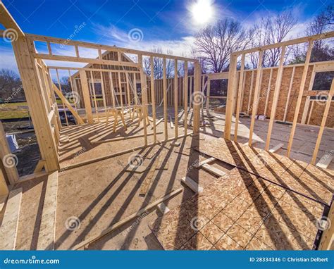New House Framing Construction Stock Photo - Image of timber, carpentry: 28334346