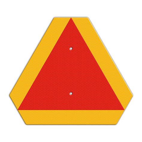 SMV Sign with Reflector, Farm Triangle Safety Sign, India | Ubuy