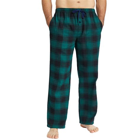 Onimisc Mens Pajama Pants Flannel Plaid Cotton Sleep Lounge Pants Warm ...