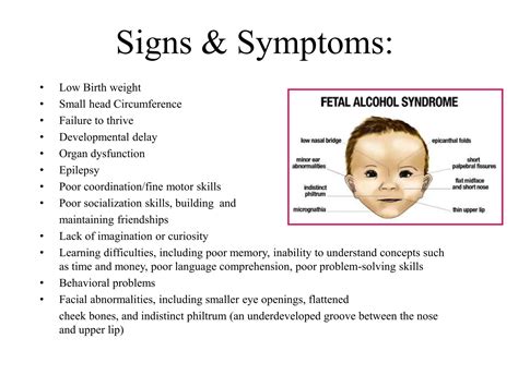 Fetal Alcohol Syndrome: How it alcohol affects the brain | PPTX