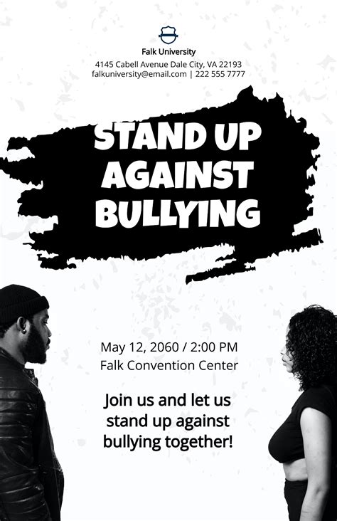 Free Anti Cyber Bullying Poster Template to Edit Online