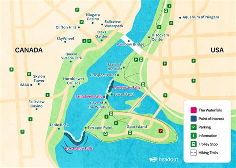 Niagara Falls Map | USA & Canada
