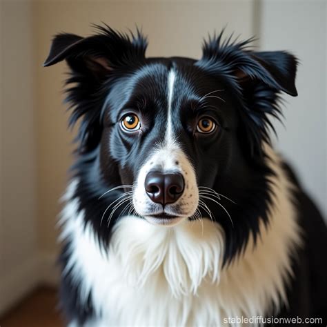 Black and White Dog | Stable Diffusion Online