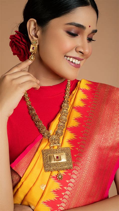 Yellow Saree With Red Banarasi Border | Drape Divaa