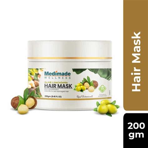 Buy MEDIMADE OLIVE AND MACADAMIA HAIR MASK - 200 GM Online & Get Upto ...