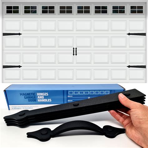 Magnetic Decorative Hardware for Easy Garage Door Makeover!