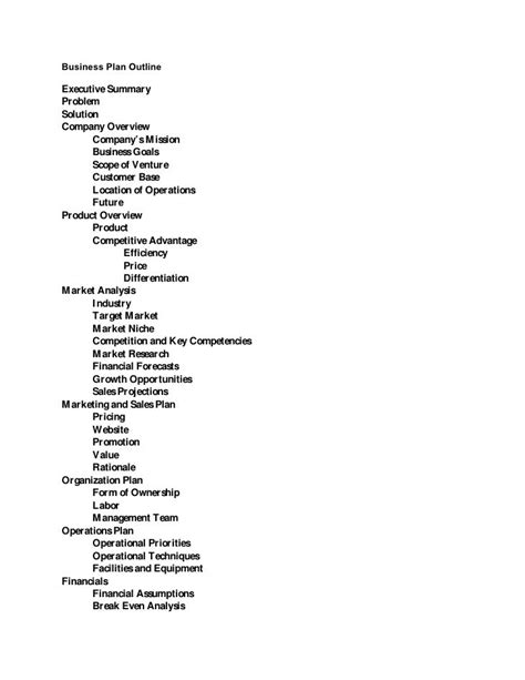 Image result for Business Plan Introduction Example