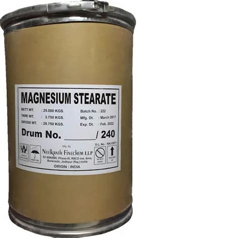 Magnesium Stearate - Magnesium Stearate Powder Manufacturer from Jodhpur