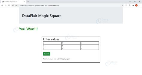 Image result for Magic Square in JavaScript