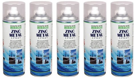 Cold Galvanising Zinc Spray Paint 500ml (pack of 5) : Amazon.in: Home ...