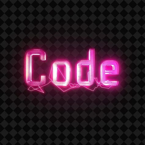 A neon sign that says code in pink | Premium AI-generated PSD