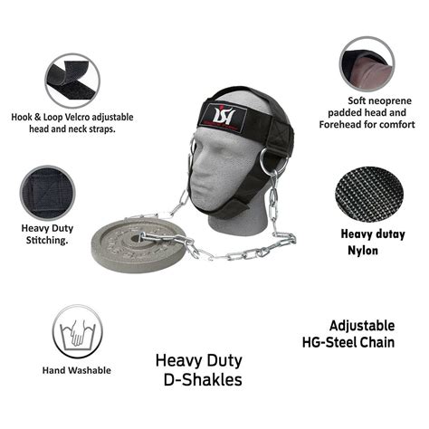 Weight lifting head neck harness gym workout | Ubuy India