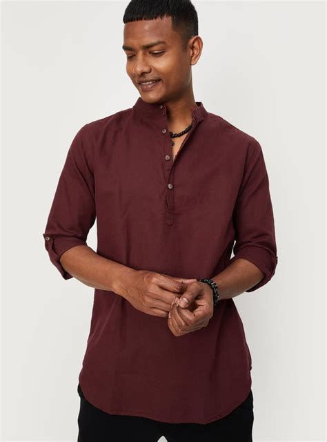 Buy Men Solid Short Kurta Online at just Rs. 999.0 - 1000012212298 ...