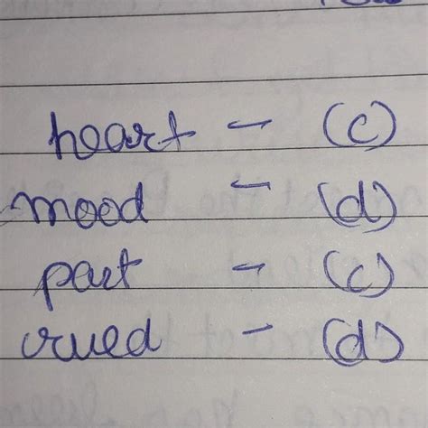 [Answered] "has given my heart a change of mood and saved some part of ...