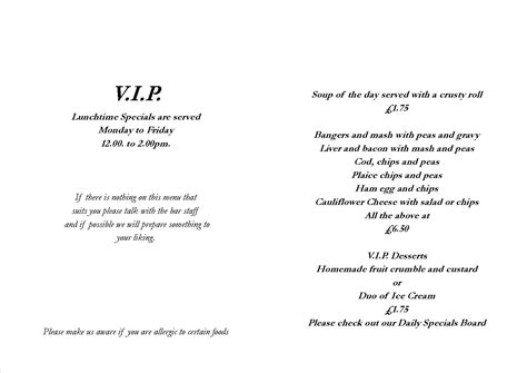 Image result for Menu for VIP Cineworld O2