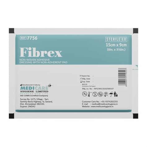 Buy MEDICA FIBREX NON-WOVEN ADHESIVE DRESSING WITH NON-ADHERENT PAD ...
